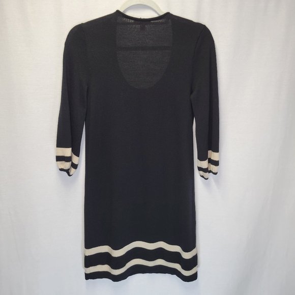 Lilly Pulitzer Women's Medium Sweater Dress Black Cream - Picture 2 of 6